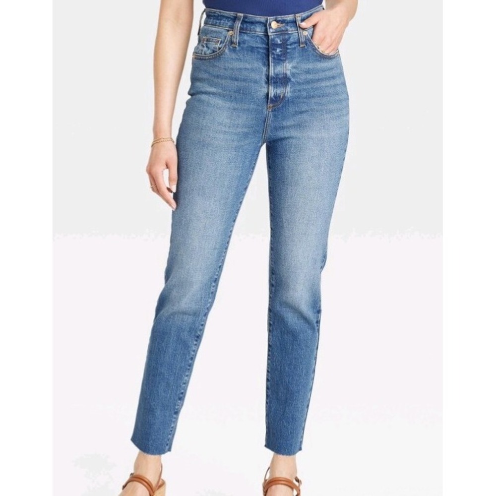 Universal Thread Women's High-Rise skinny-Leg Jeans 90's Vintage, 6 short